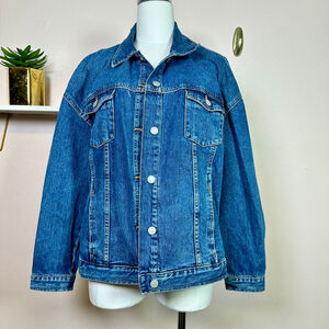 BANANA‎ REPUBLIC Blue Denim Jacket, Size Large